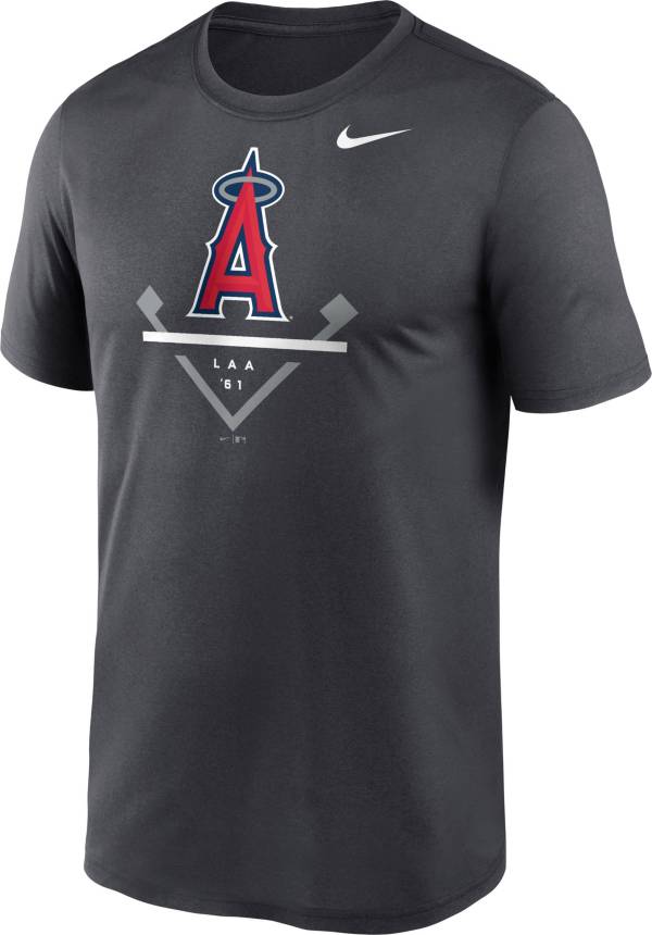 Mike Trout Los Angeles Angles Nike Shirt Mens Small Black Baseball