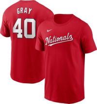 Nike Men's Washington Nationals Josiah Gray #40 Red T-Shirt