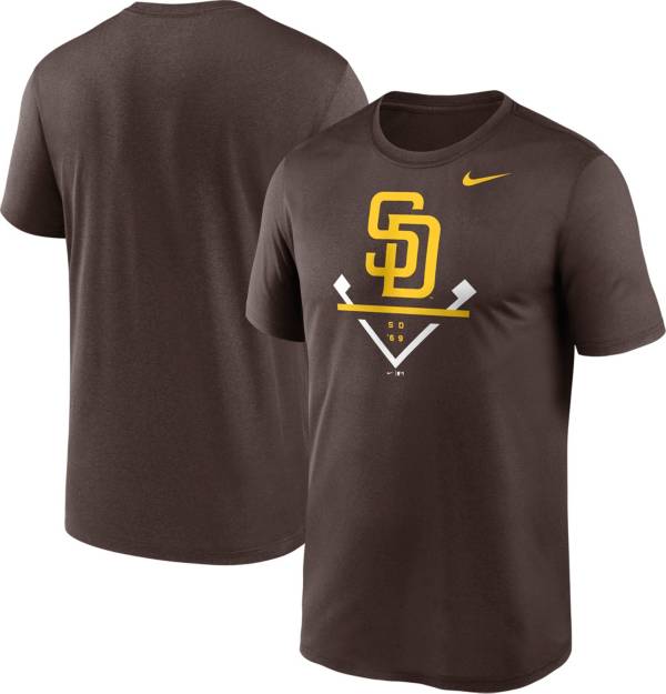 Nike Rewind Colors (MLB San Diego Padres) Men's 3/4-Sleeve T-Shirt.
