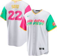 Juan Soto #22 San Diego Padres City Connect Black Cool Base Jersey Pick  Size.