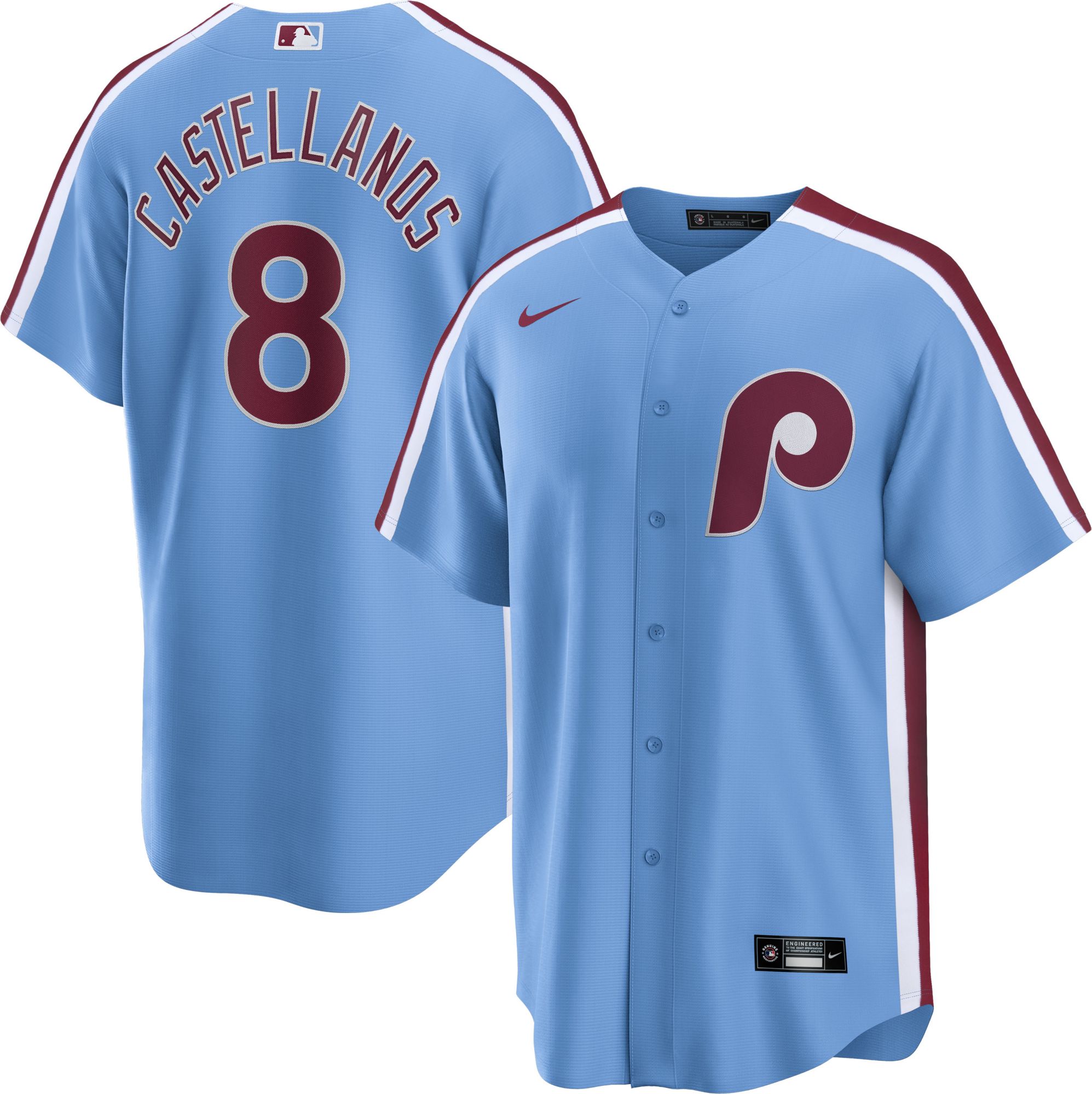 20413 Mens Nike Philadelphia Phillies NICK CASTELLANOS 100% REAL