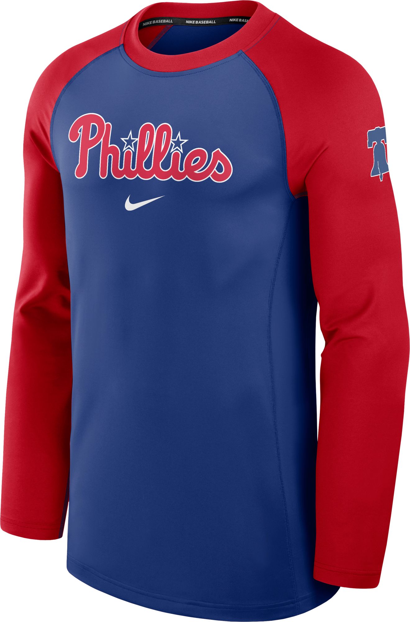 Nike Men's Philadelphia Phillies Blue Authentic Collection Game Crew ...