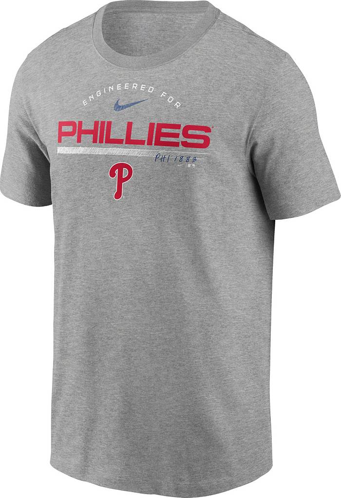 Men's Philadelphia Phillies Pro Standard Gray Team Logo T-Shirt