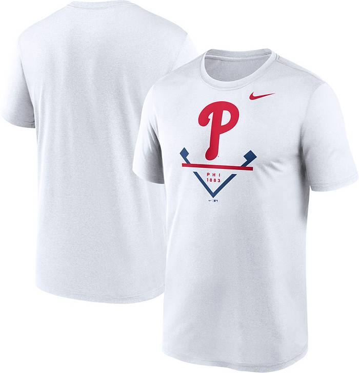 Nike Men's Philadelphia Phillies White Icon Legend Performance T-Shirt