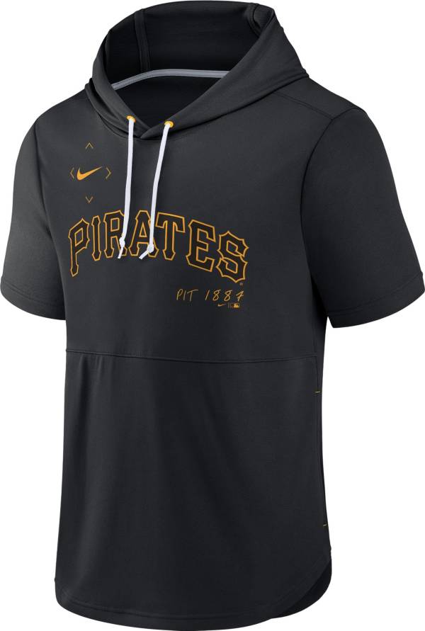Nike Men's Pittsburgh Pirates Black Springer Short Sleeve Hoodie product image