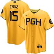 Nike Youth Pittsburgh Pirates 2023 City Connect Oneil Cruz #15 Cool Base  Jersey
