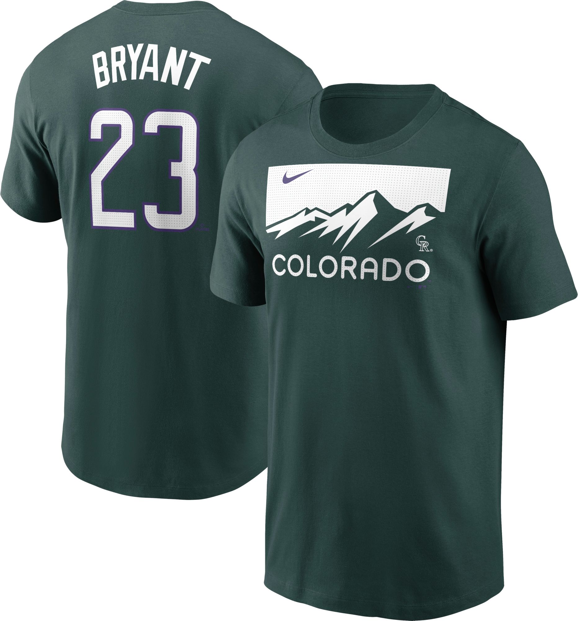 Nike Men's Colorado Rockies Kris Bryant #23 Green T-Shirt product image