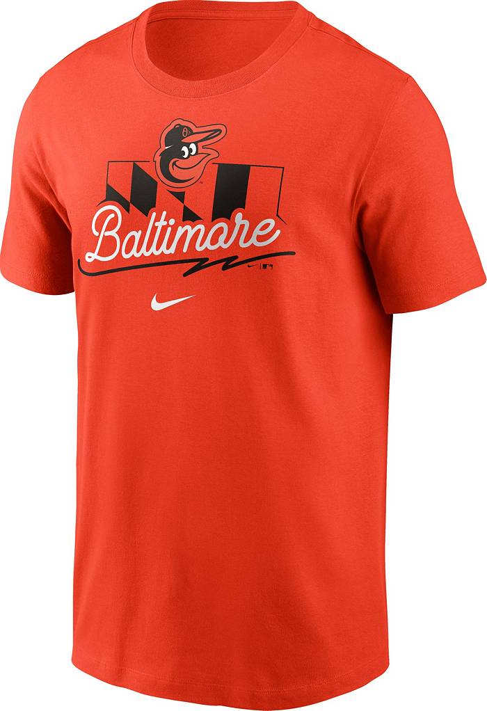 Nike Men's Baltimore Orioles Orange Local Flag T-Shirt