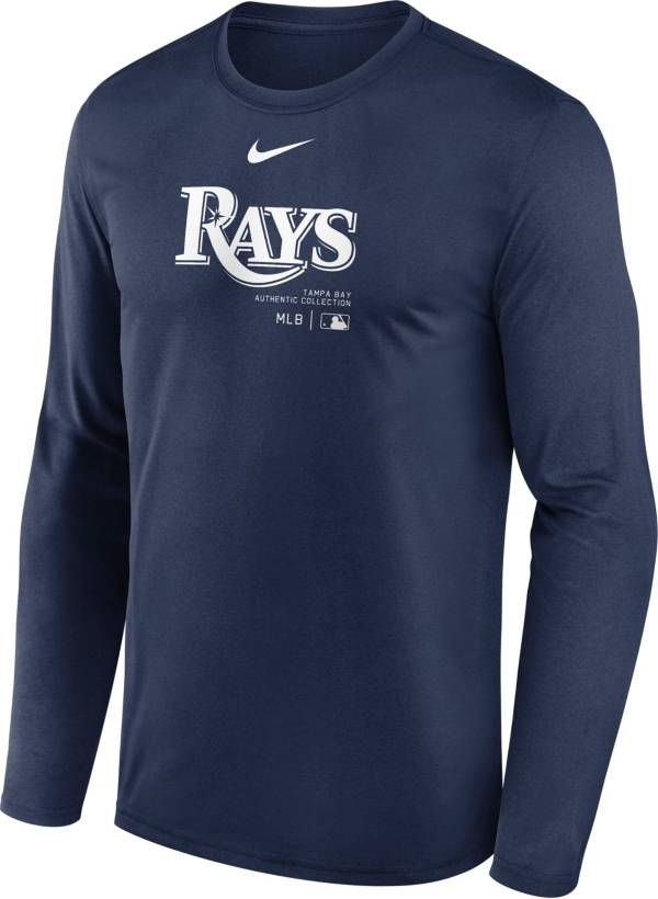 Nike Men s Tampa Bay Rays Navy Authentic Collection Issue Long