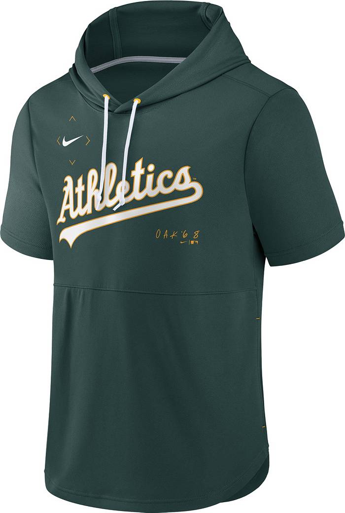 Nike Springer (MLB Oakland Athletics) Men's Short-Sleeve Pullover Hoodie.