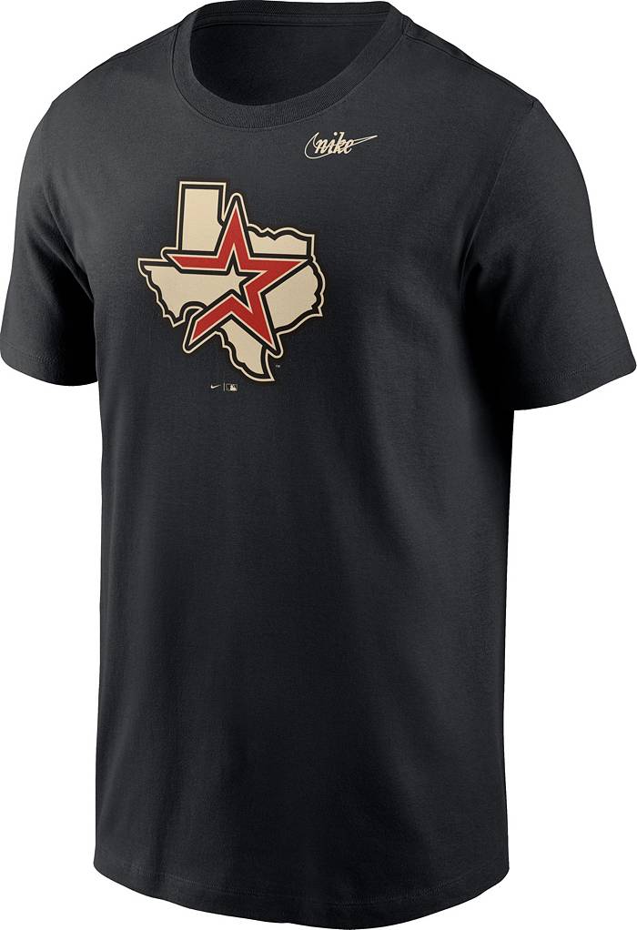 Nike Men's Houston Astros Black Cooperstown 2008 Logo T-Shirt
