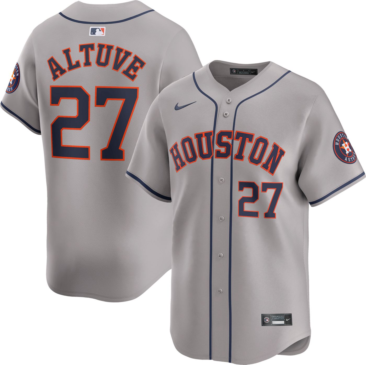 Mens Houston Astros Nike Gray top Jersey