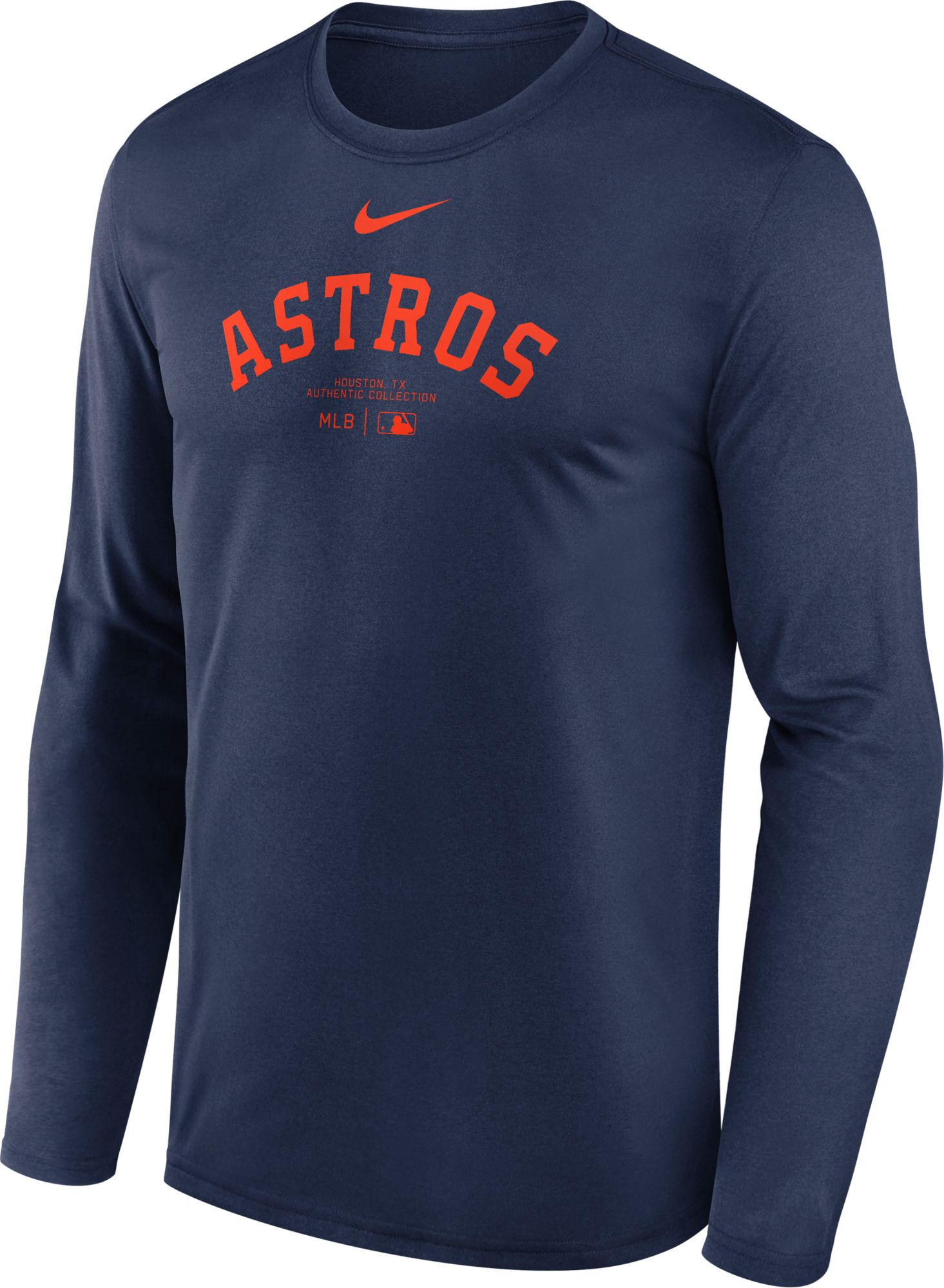 Nike Men's Houston Astros Navy Authentic Collection Issue Long Sleeve T-Shirt