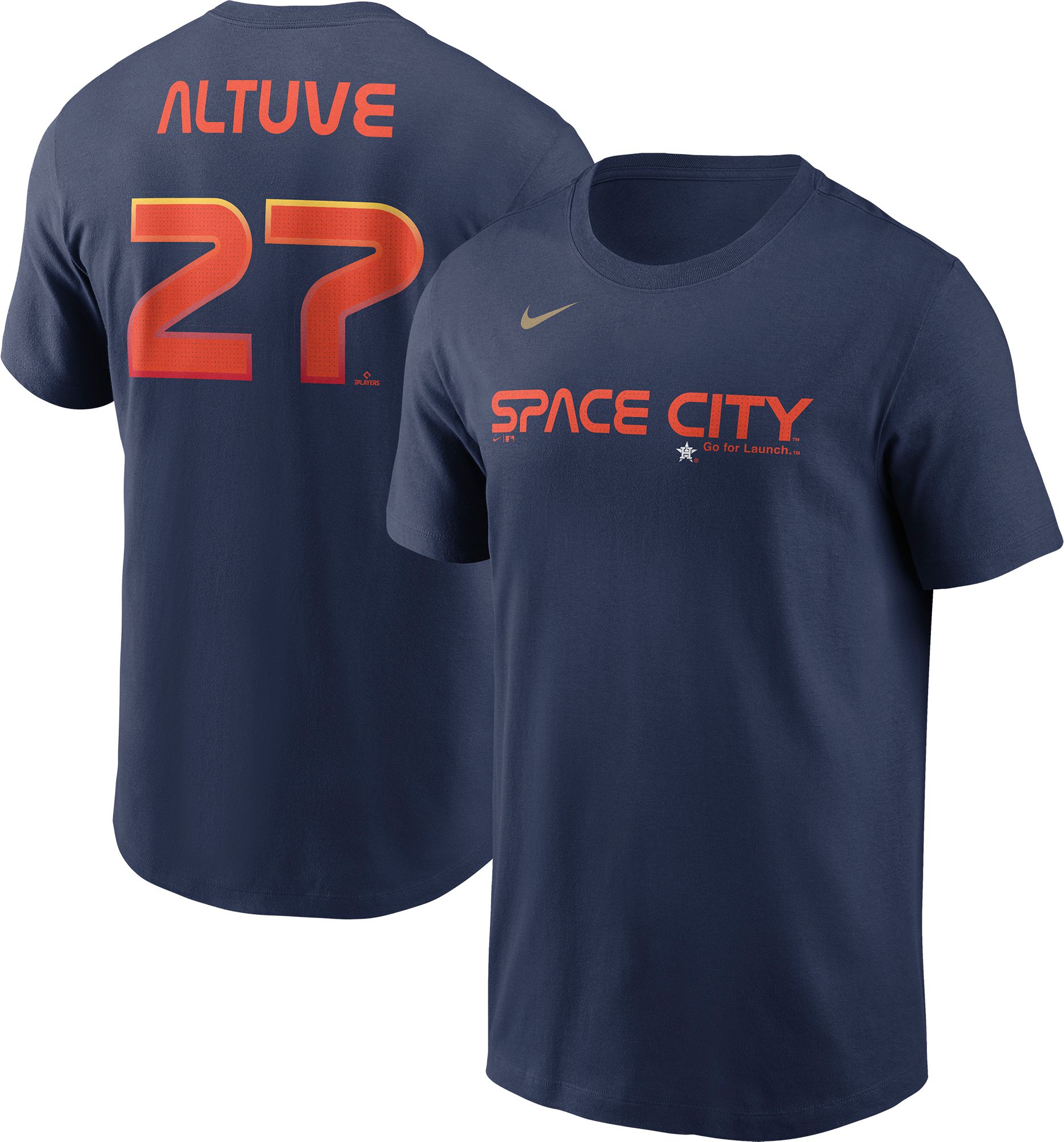 Nike Men's Houston Astros José Altuve #27 Navy T-Shirt product image