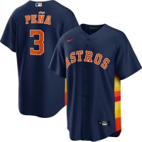 Nike Youth Houston Astros Jeremy Peña #3 Orange Cool Base Alternate Jersey
