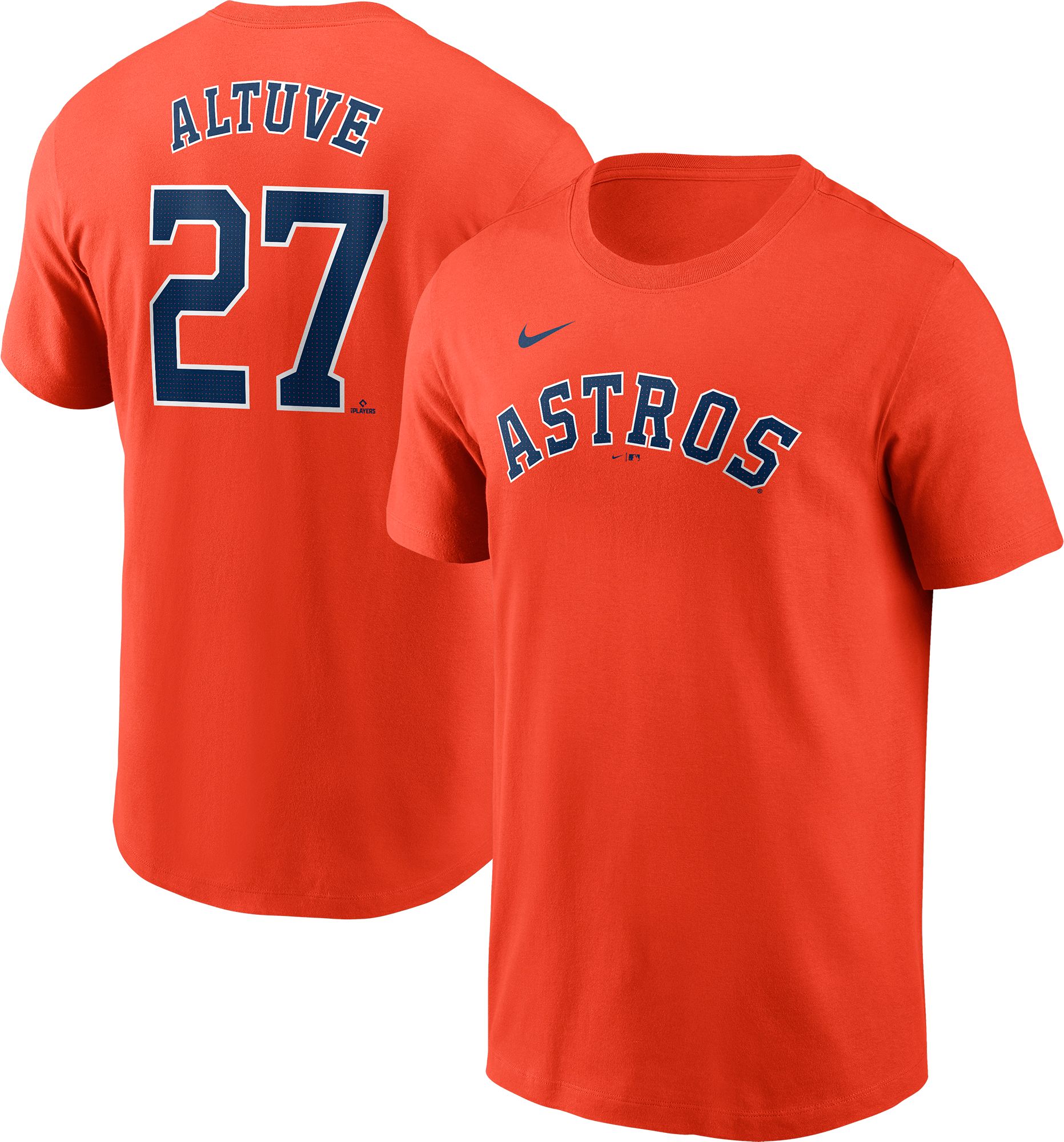 Nike Men's Houston Astros José Altuve #27 Orange T-Shirt product image