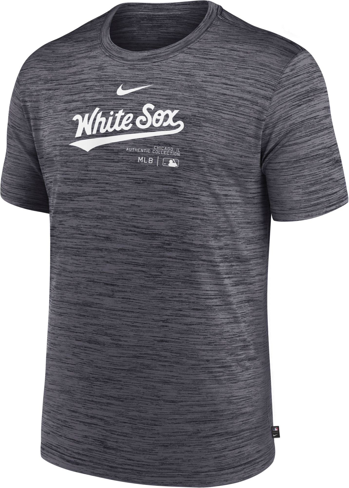 Nike Men's Chicago White Sox Black Authentic Collection Velocity T-Shirt