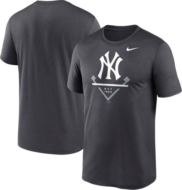 Nike Men's New York Yankees Gray Icon Legend Performance T-Shirt product image