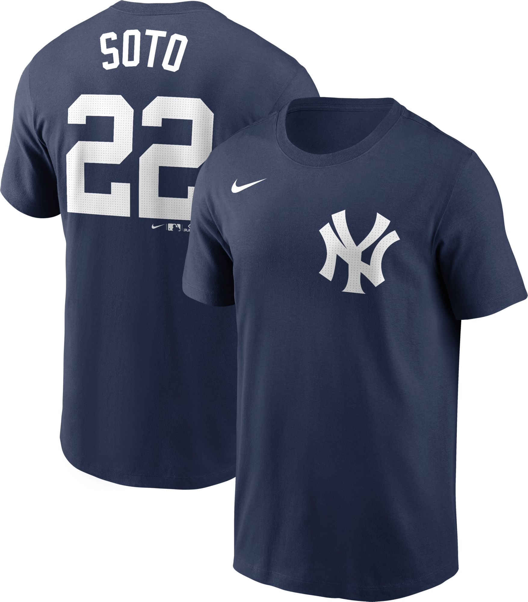 Nike Men's New York Yankees Juan Soto #22 Navy T-Shirt