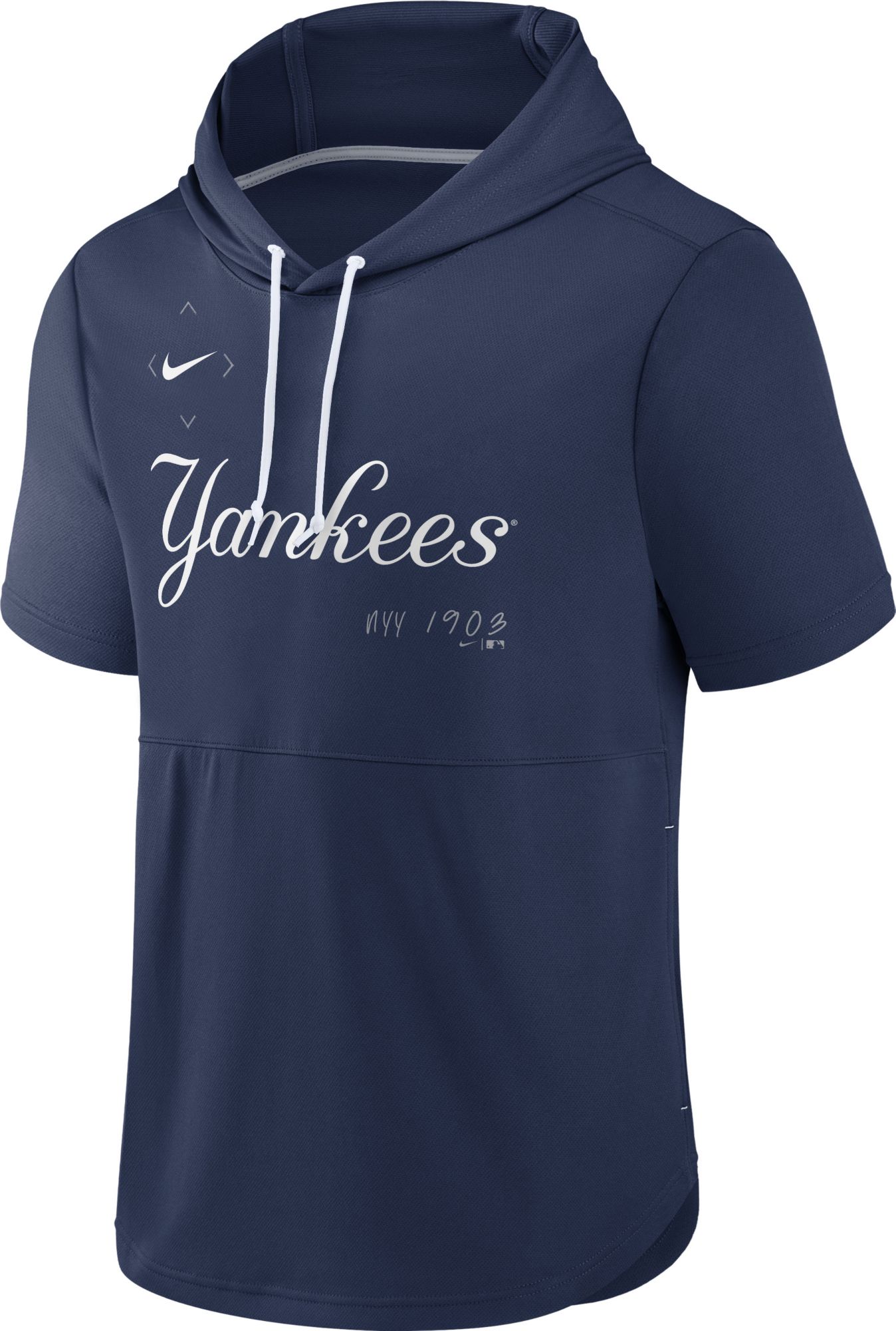 Nike Springer (MLB New York Yankees) Men's Short-Sleeve Pullover Hoodie