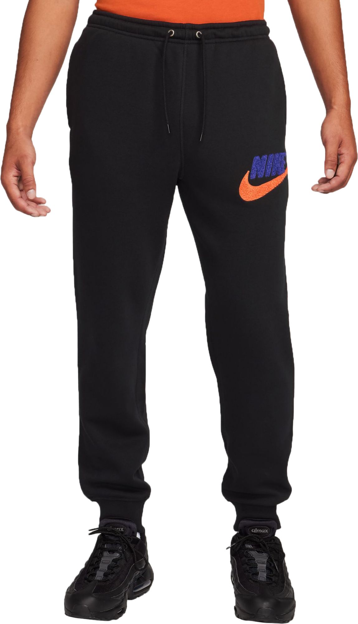 Nike Men's Club Fleece Brushed-Back Chenille Futura Joggers