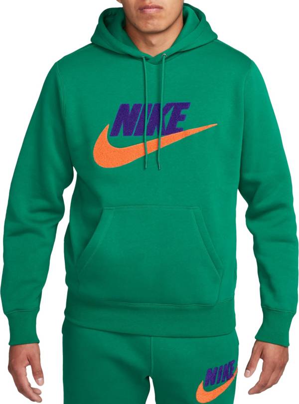 Nike Men's Club Fleece Brushed-Back Chenille Futura Hoodie