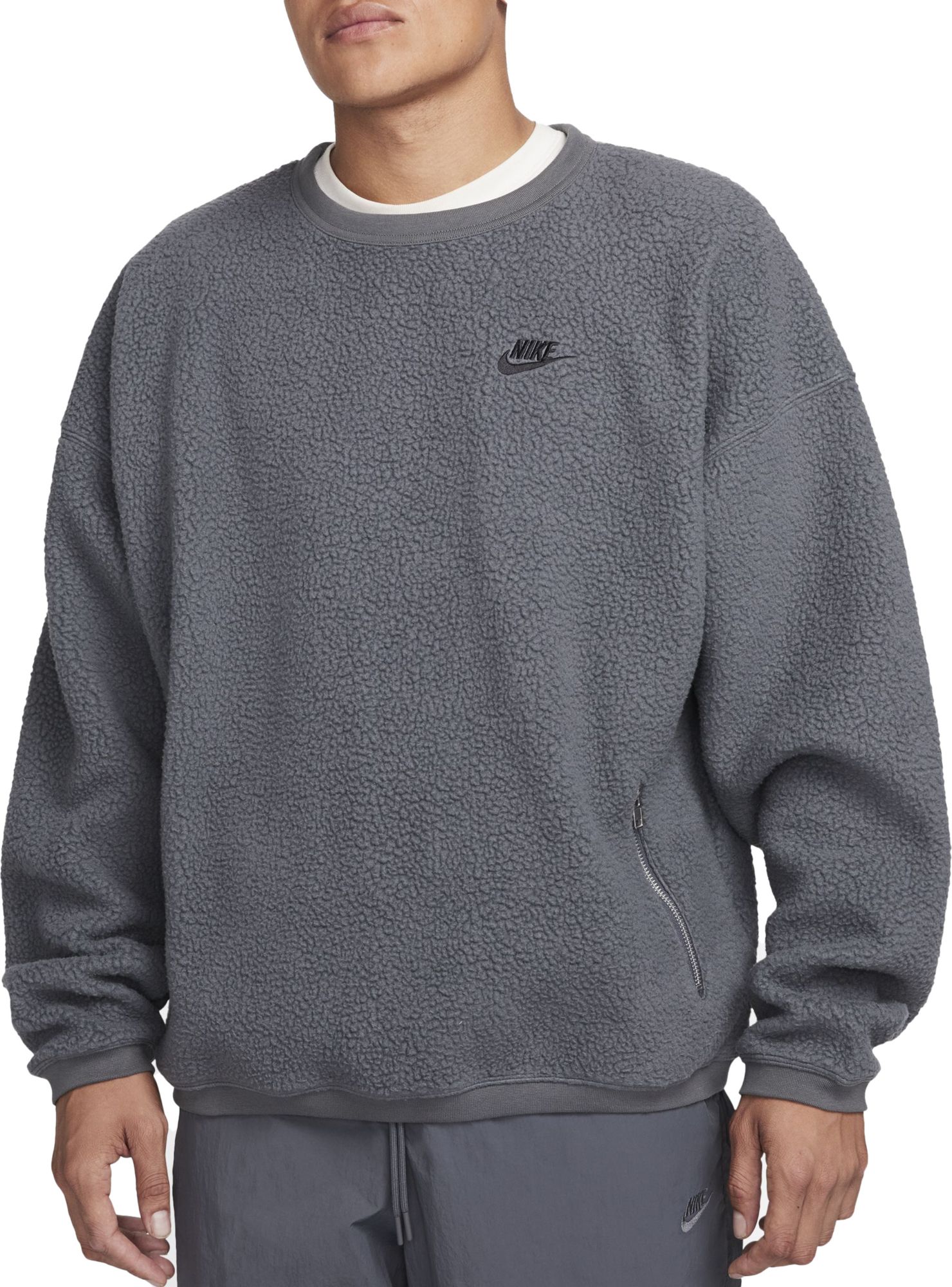 Nike Men's Club Fleece Sherpa Winterized Crewneck Sweatshirt product image