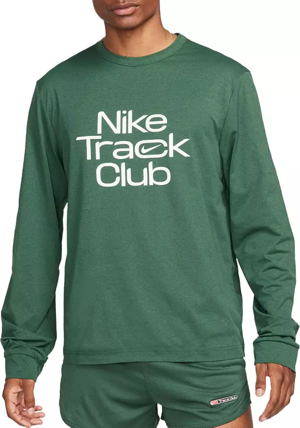 Nike Men's Dri-FIT Hyverse Track Club Long Sleeve Graphic T-Shirt