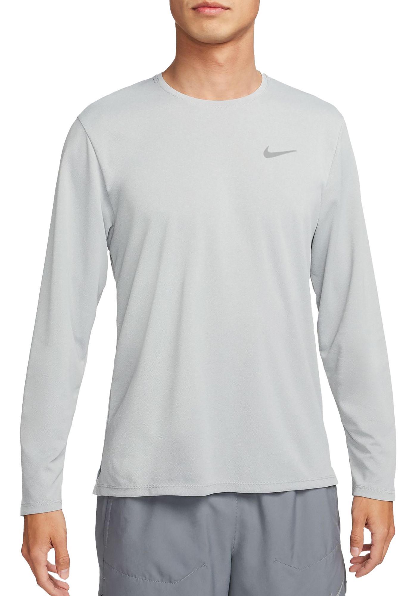 Nike men's dri-fit miler long-sleeve running top best sale