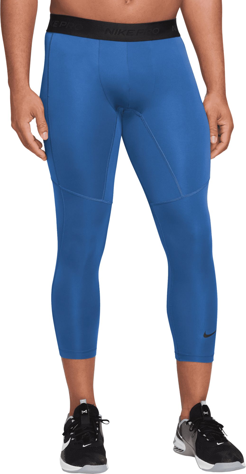 blue nike compression tights