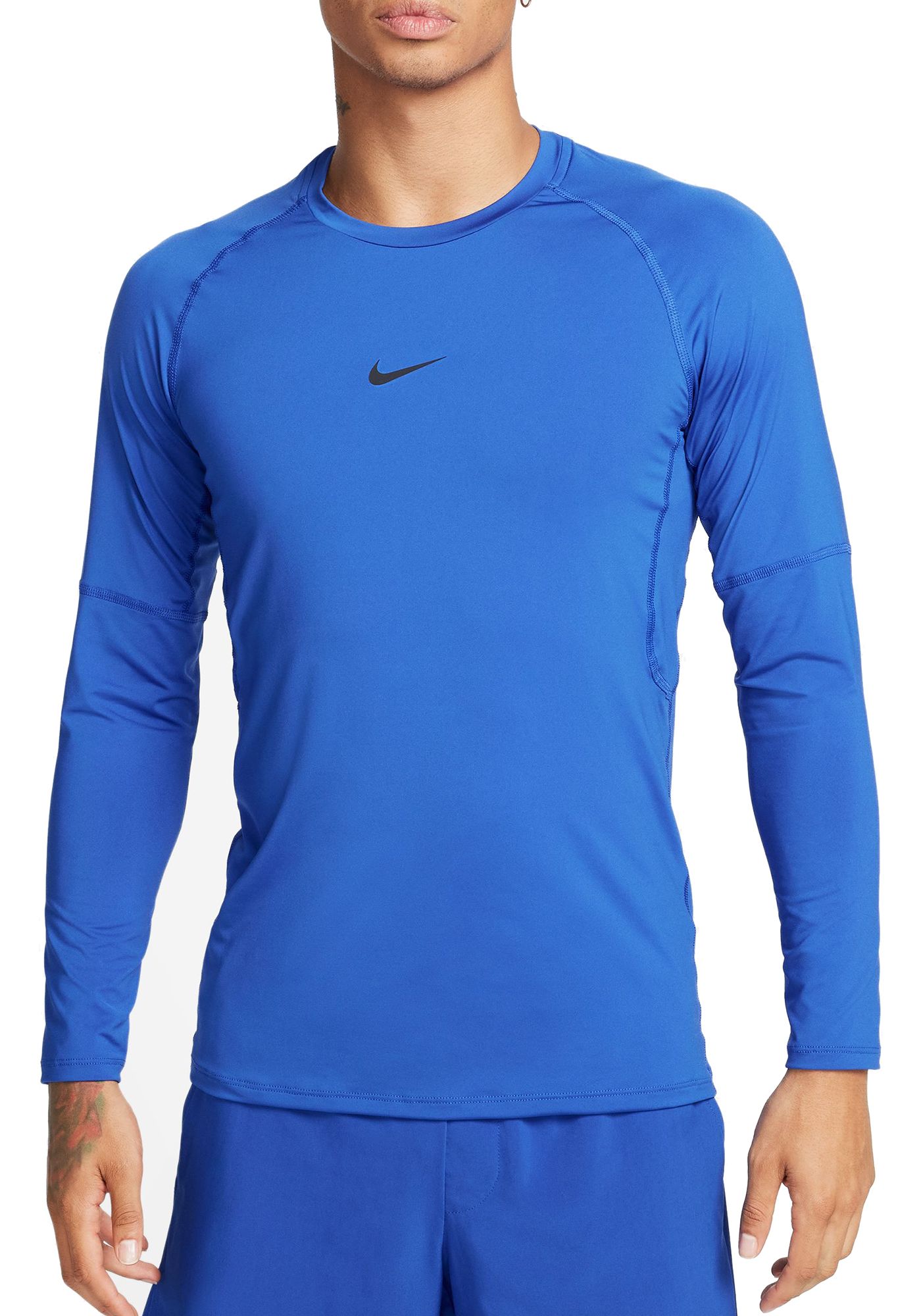 Nike Men s Pro Dri Fit Slim Long Sleeve Fitness Top XL Game Royal