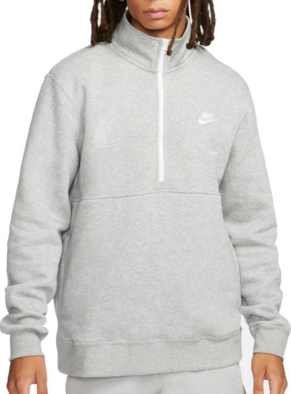 Nike Men's Sportswear Club Brushed-Back 1/2 Zip Pullover
