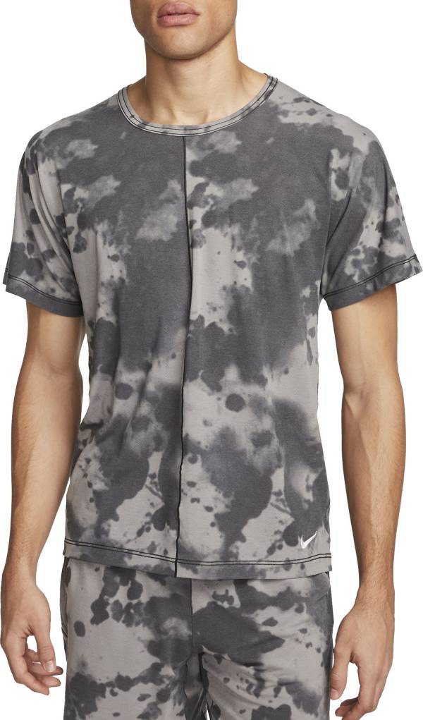 Nike Men's Dri-FIT Allover Print Short Sleeve Yoga Shirt