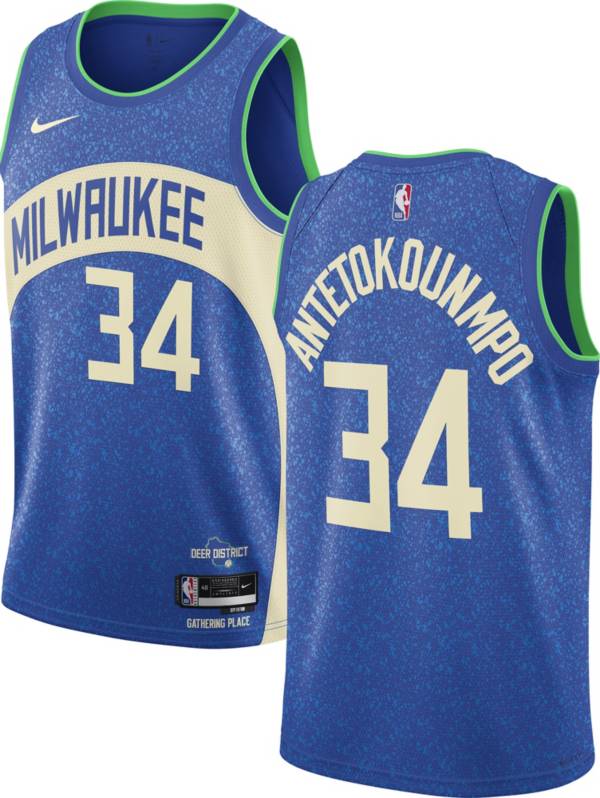 Milwaukee bucks blue line sales jersey