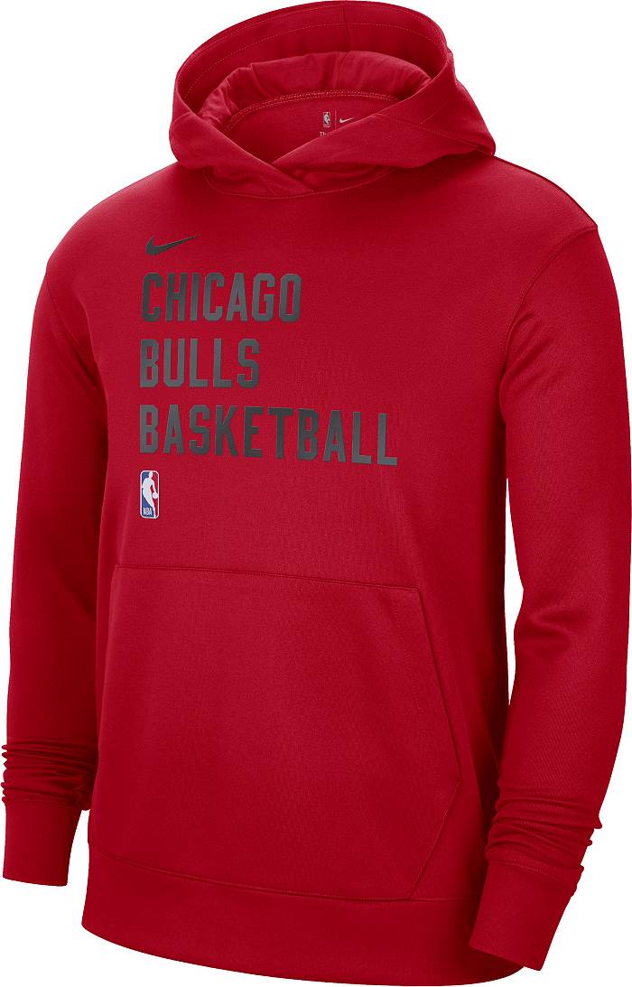 Men's Jordan Brand Black Chicago Bulls Courtside Statement Edition Pullover Hoodie Size: Large