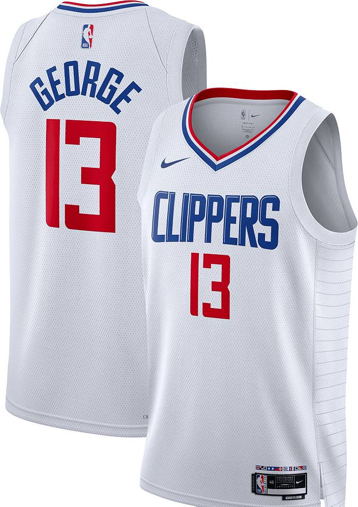 Men's LA Clippers Paul George #13 Nike White 2020/21 Swingman Player Jersey  – City Edition