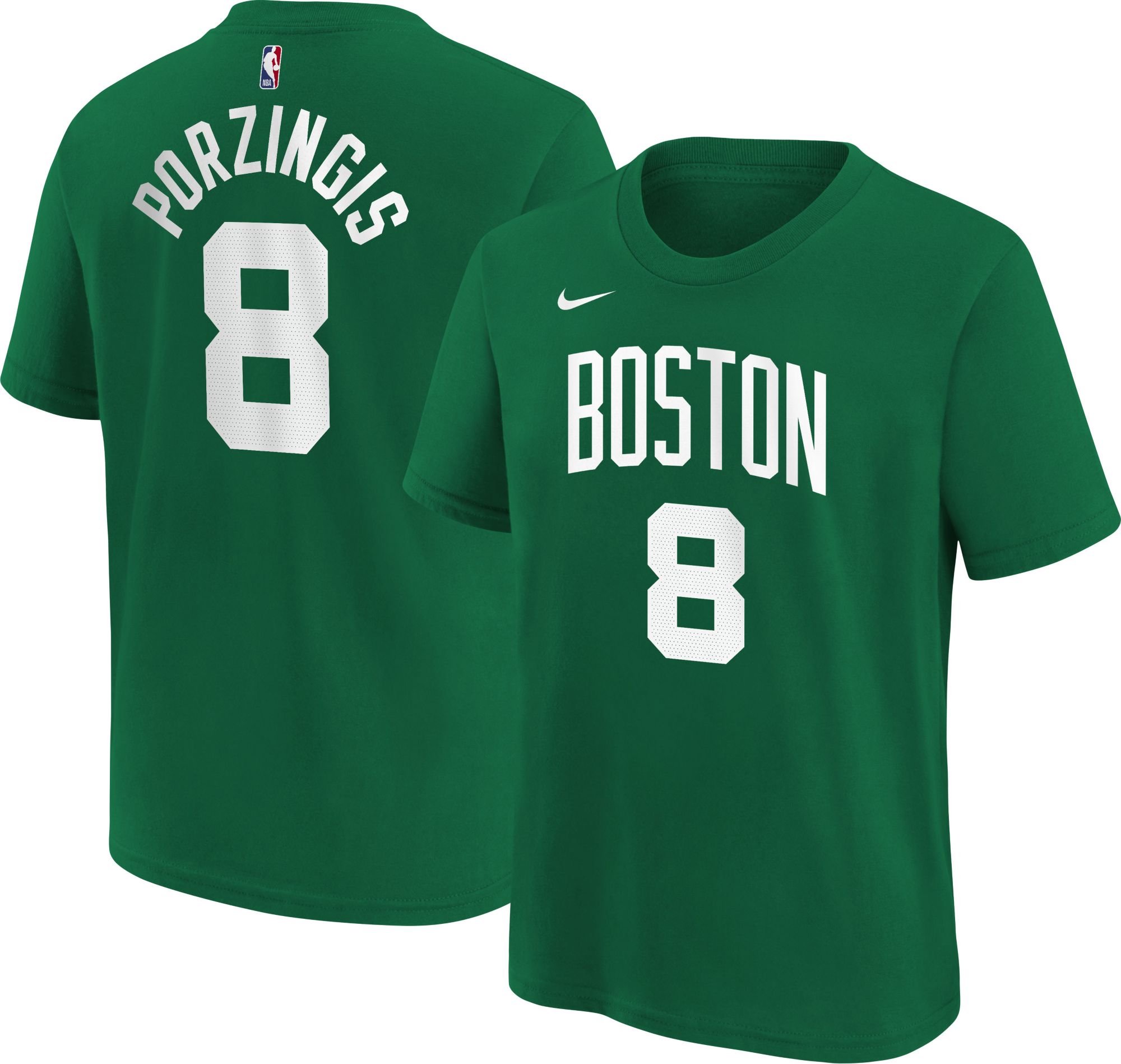 Nike Men's Boston Celtics Kristaps Porzingis #8 Green T-Shirt product image