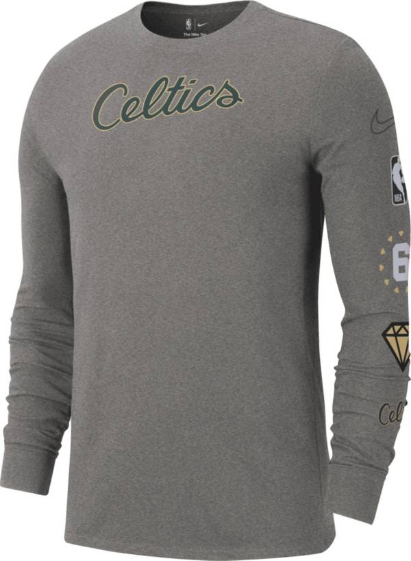 Nike Men's 2022-23 City Edition Boston Celtics GreyLong Sleeve T-Shirt product image