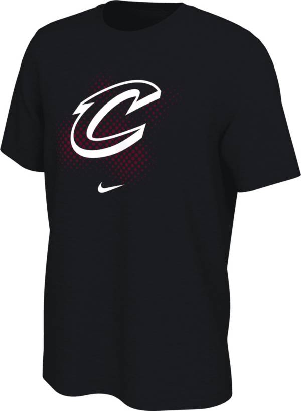 Nike Men Black Printed Standard Fit TM ATT Dri-FIT Cleveland Cavaliers  Basketball T-shirt