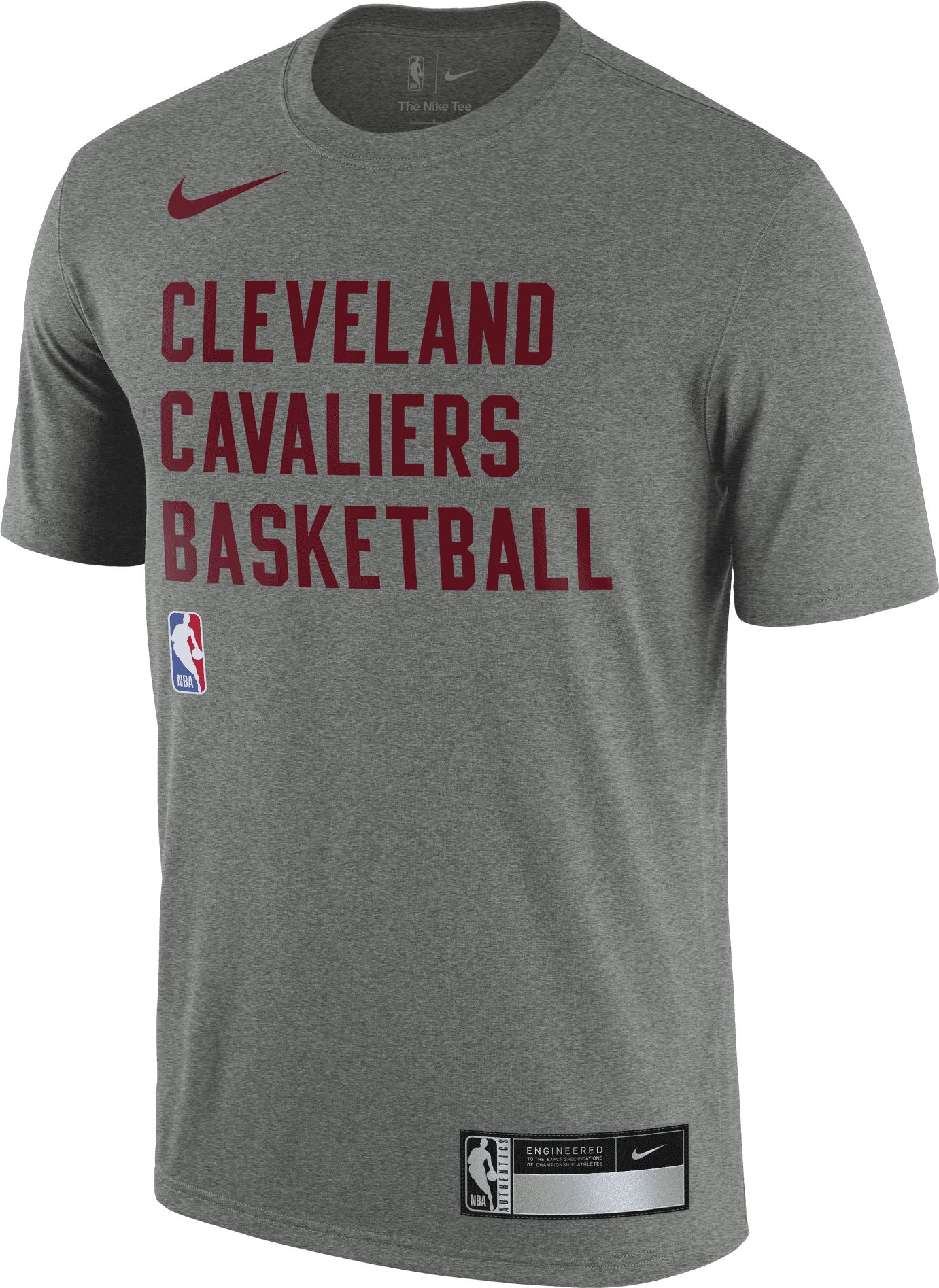 Nike Men's Cleveland Cavaliers Grey Practice T-Shirt