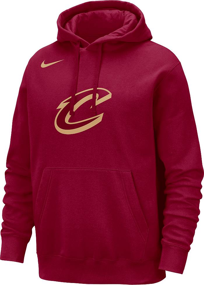 Nike Men's Cleveland Cavaliers Red Logo Hoodie, Medium