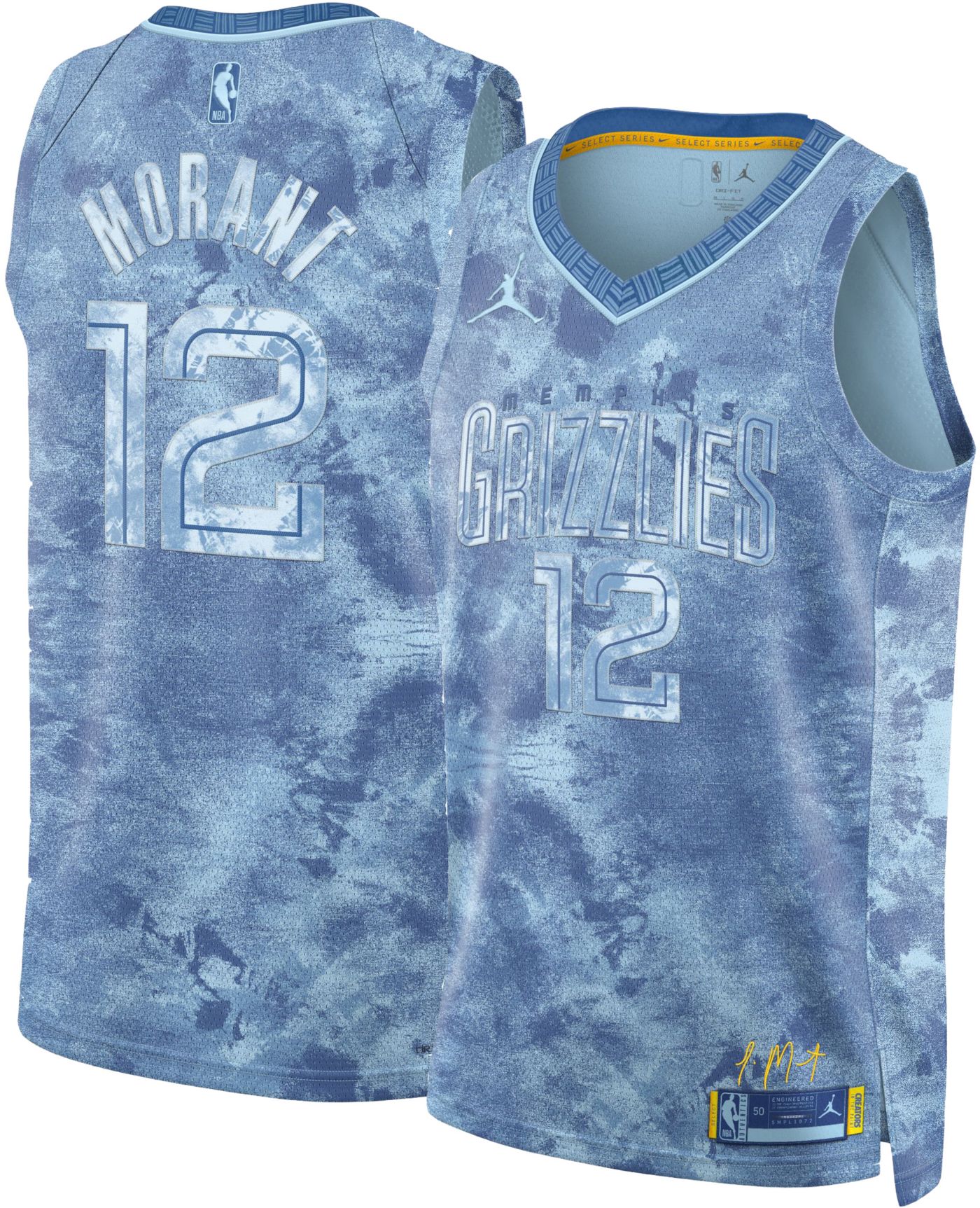 Nike Men s Memphis Grizzlies Blue Ja Morant 12 Dri FIT Swingman Jersey Dick s Sporting Goods