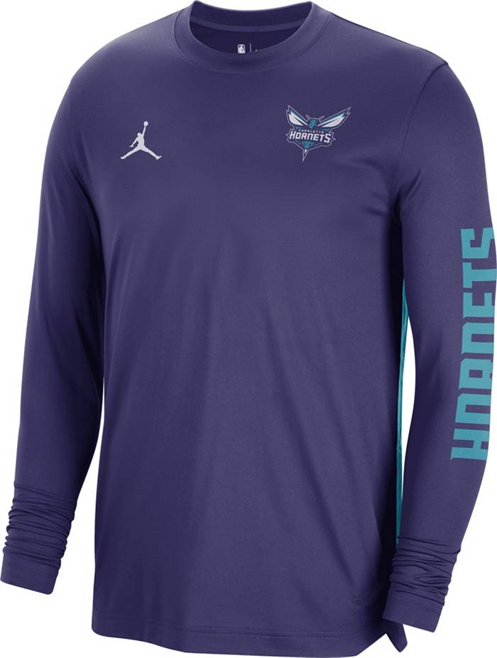 Charlotte Hornets City Edition Men's Jordan NBA Long-Sleeve T