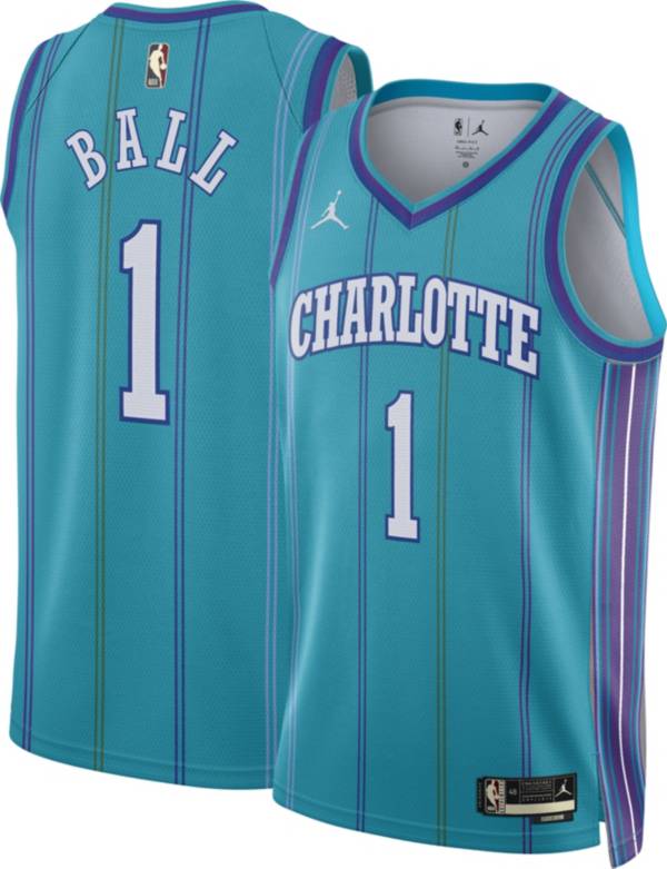 Nike Men's Charlotte Hornets LaMelo Ball #1 Hardwood Classic Jersey