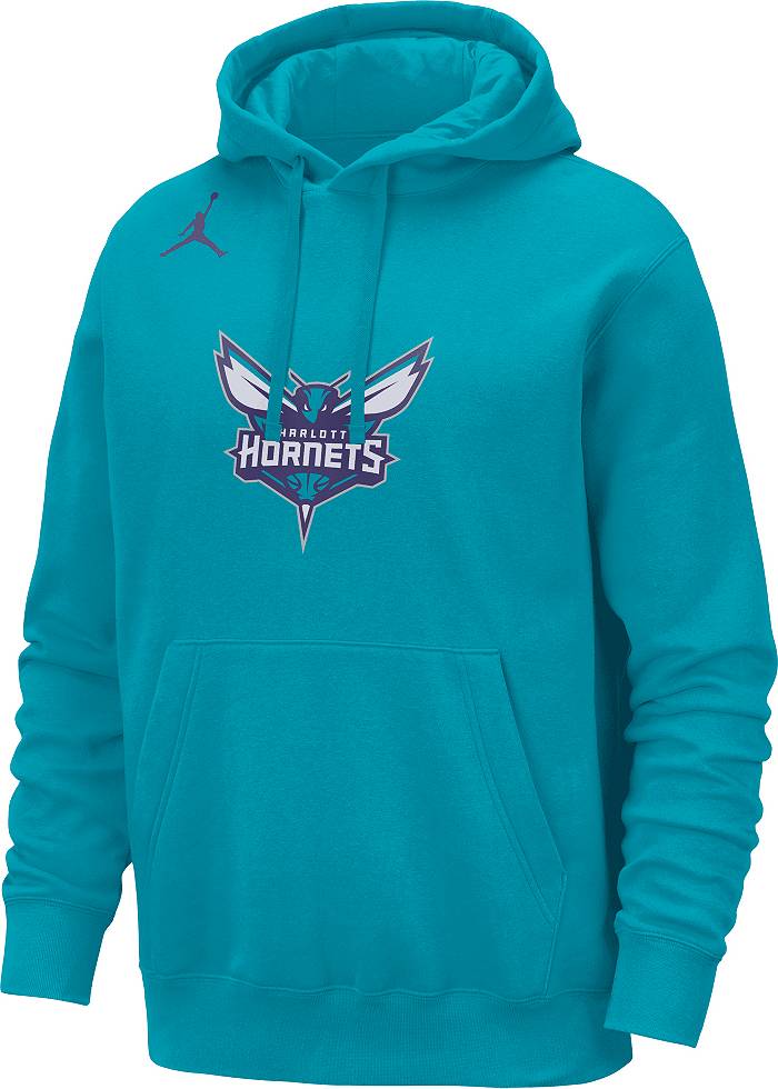 New Era Team Logo Charlotte Hornets Hoodie Grey - S