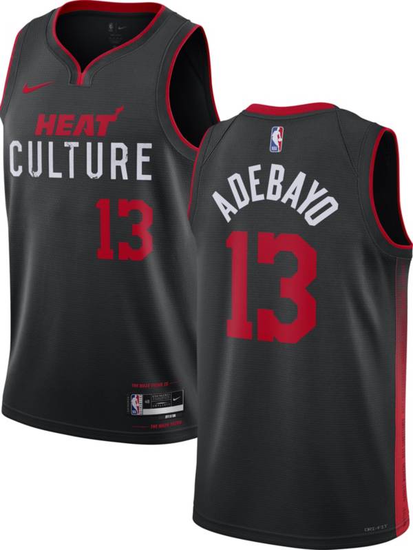 Bam adebayo nike miami 2024 heat vicewave swingman jersey