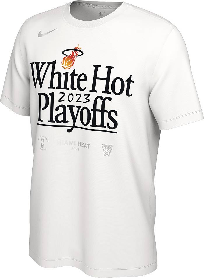 white miami heat t shirt