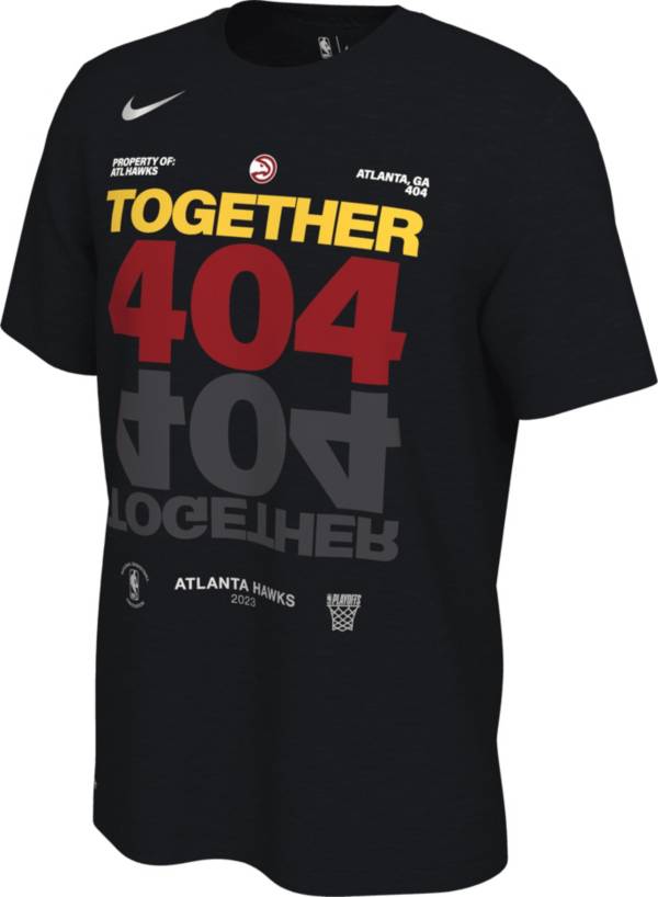 Nike Adult Atlanta Hawks 404 Together 2023 NBA Playoffs Mantra T-Shirt, Men's, XL