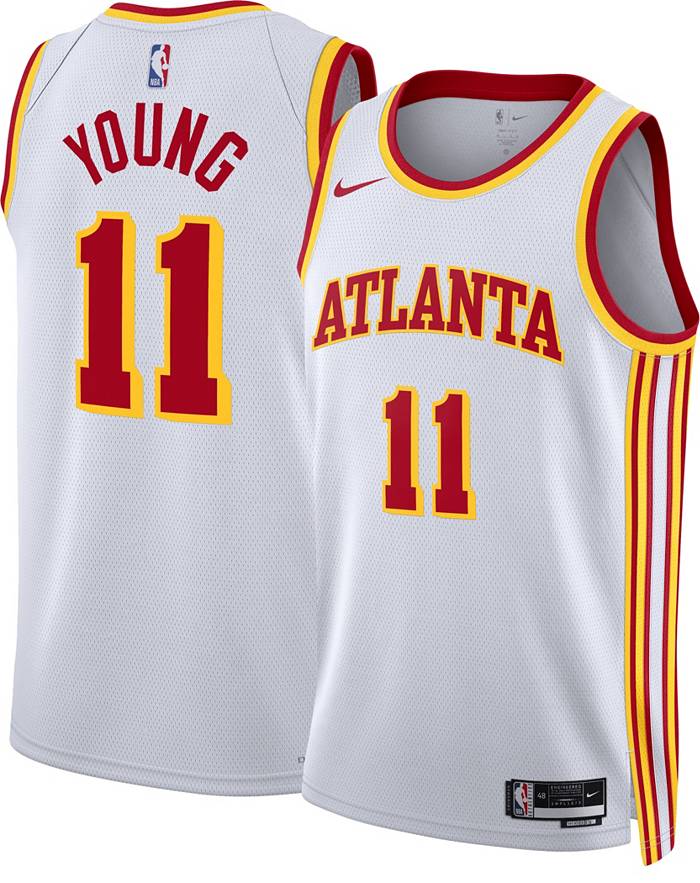 Unisex Nike Trae Young White Atlanta Hawks Swingman Jersey - Association Edition Size: Medium
