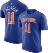 Nike Men's New York Knicks Jalen Brunson #11 Blue T-Shirt